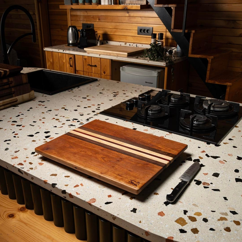 Striped Cherry Cutting Board