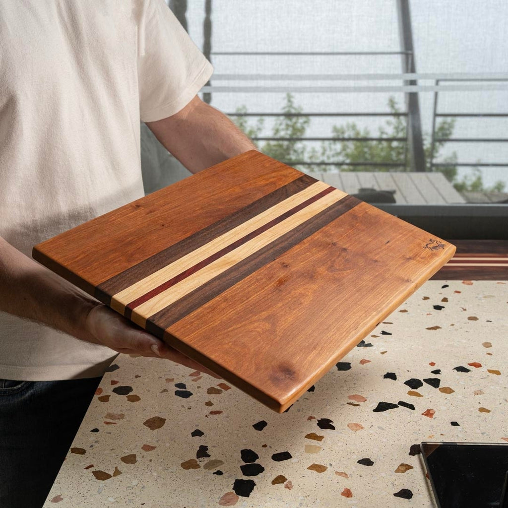 Striped Cherry Cutting Board