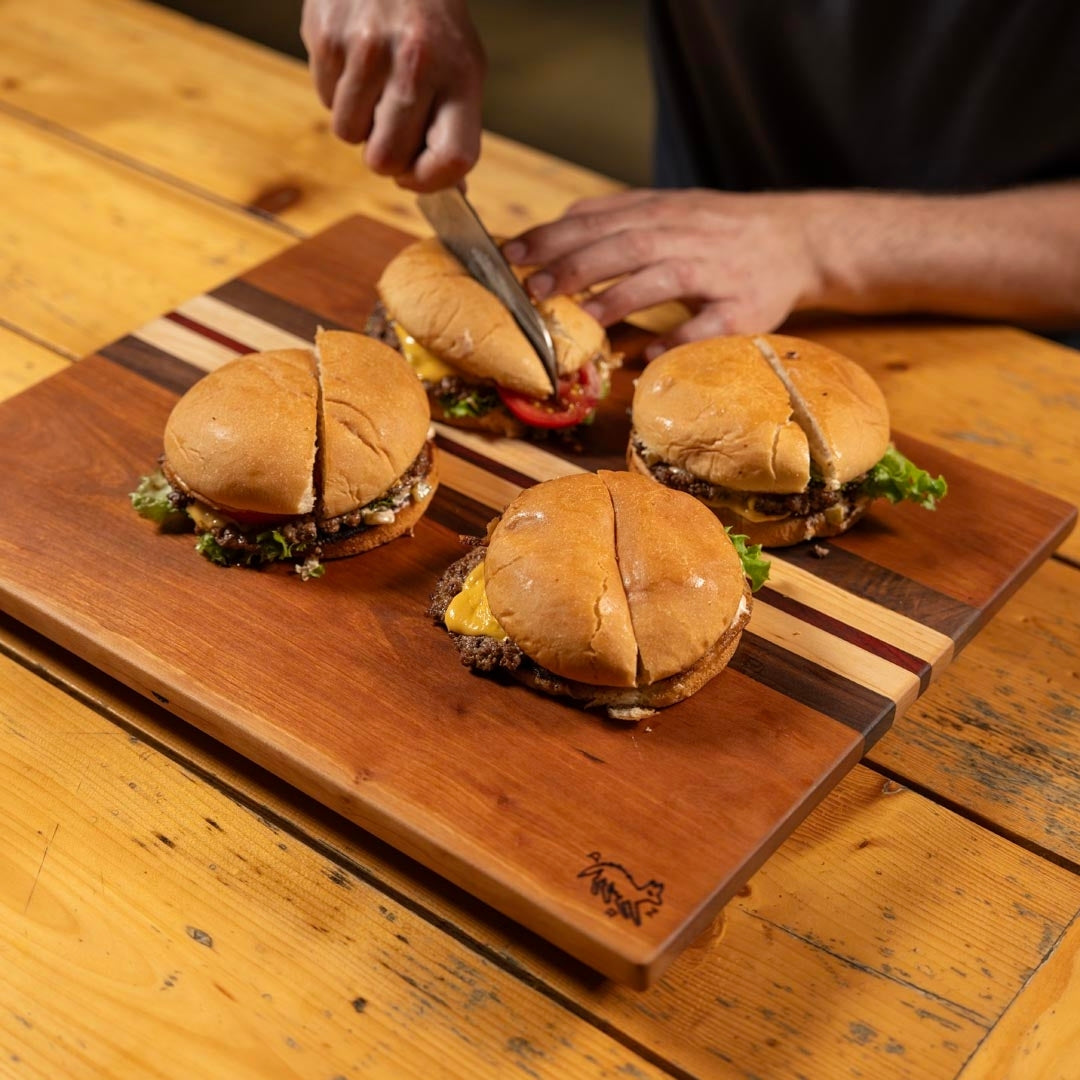 Striped Cherry Cutting Board