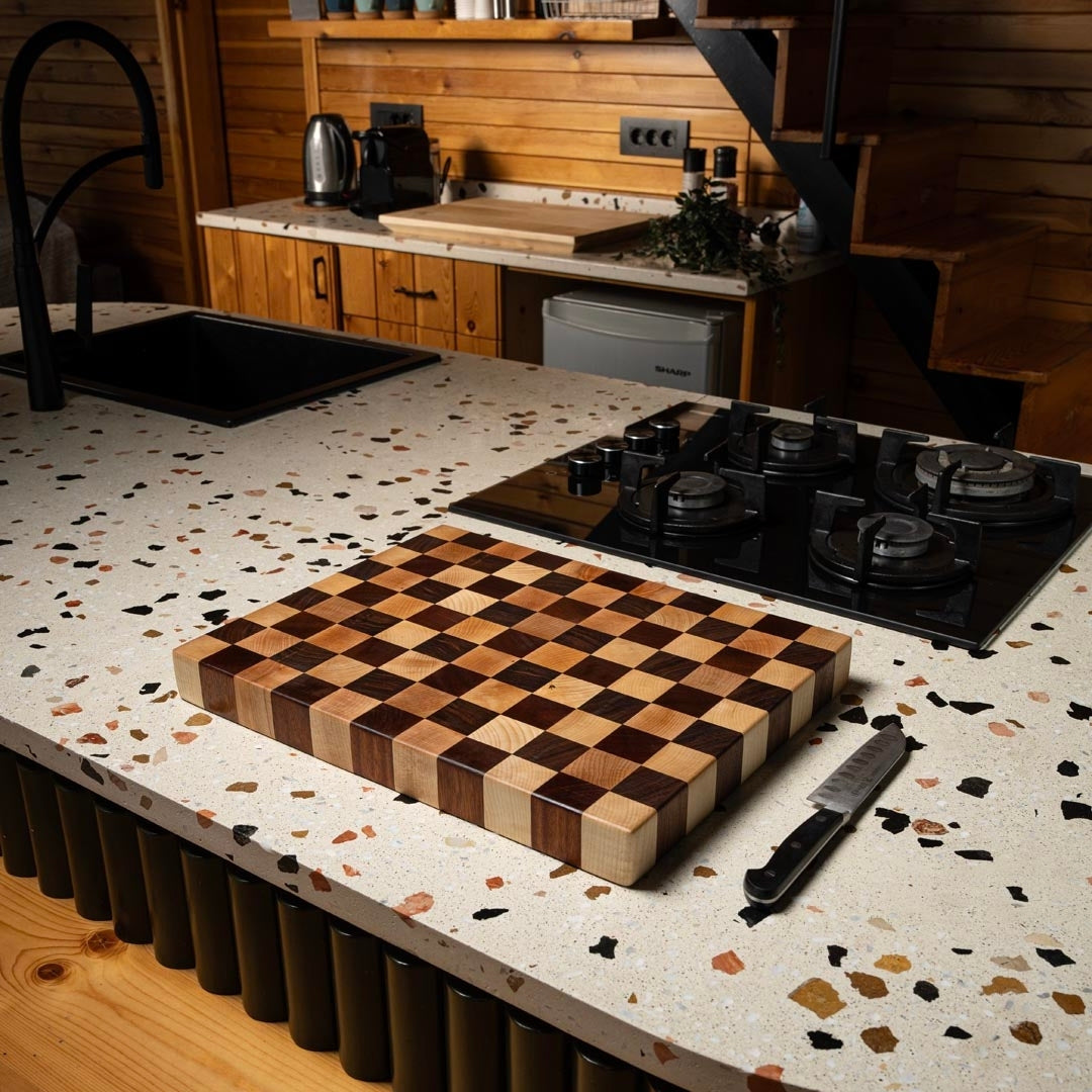 Checkered End Grain Board