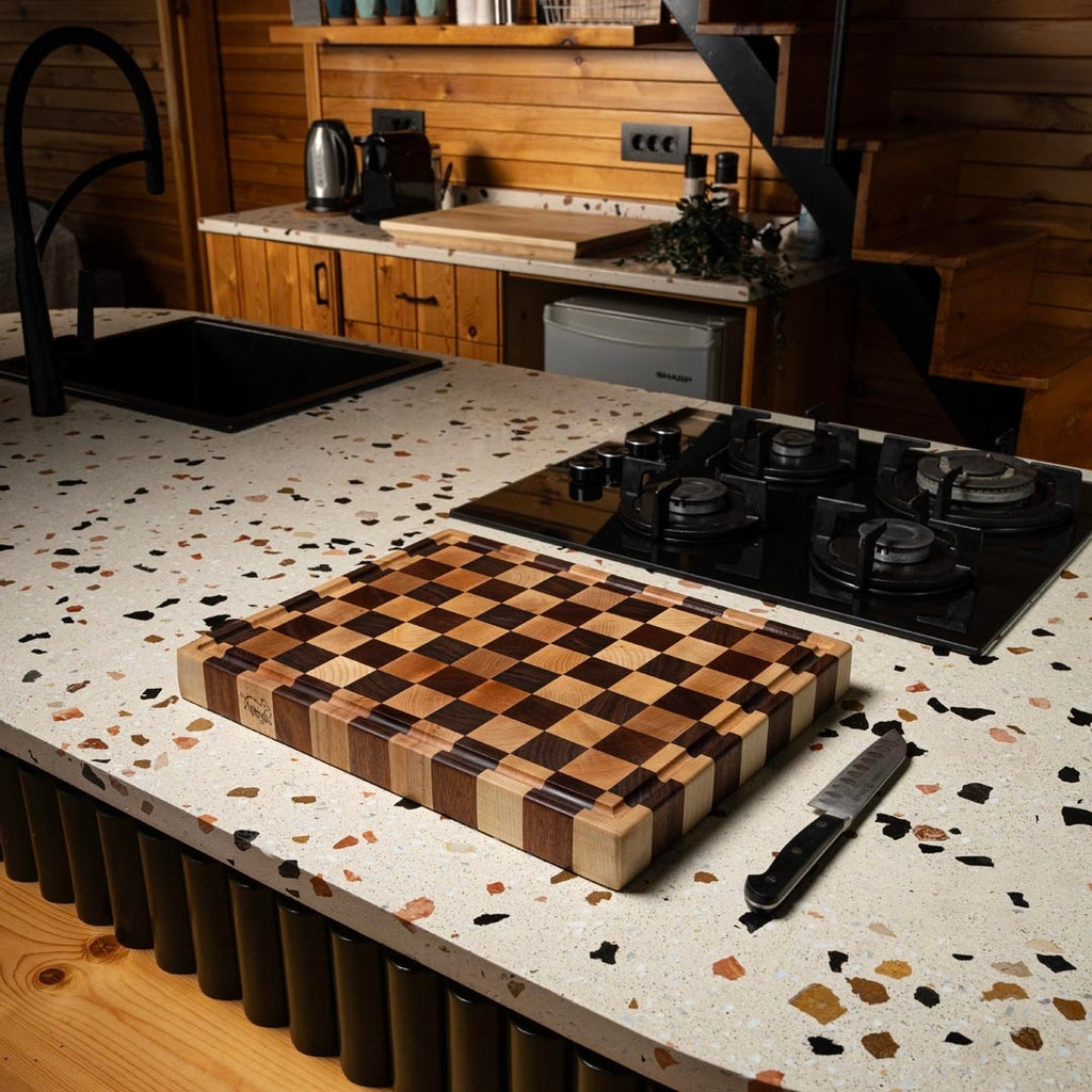 Checkered End Grain Board