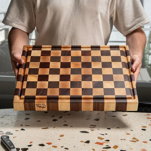 Checkered End Grain Board