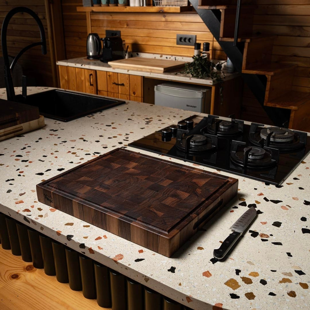 End Grain Walnut Cutting Board