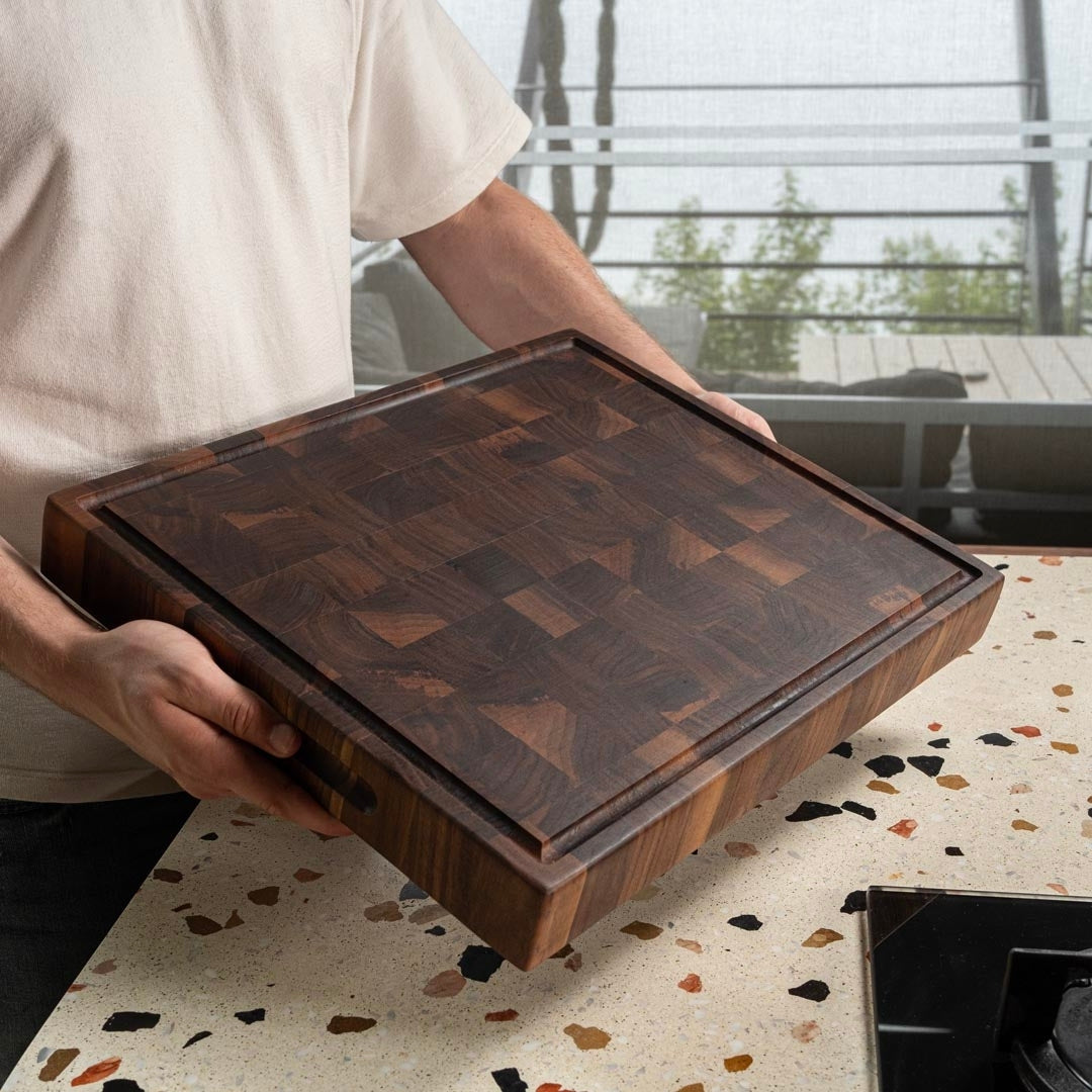 End Grain Walnut Cutting Board